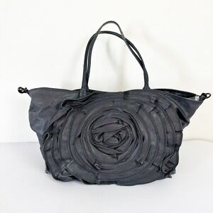Valentino Garavani Denim Petale Rose Tote Bag